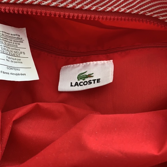 Lacoste Candy Cane Stripe Hobo Bag - Picture 9 of 14